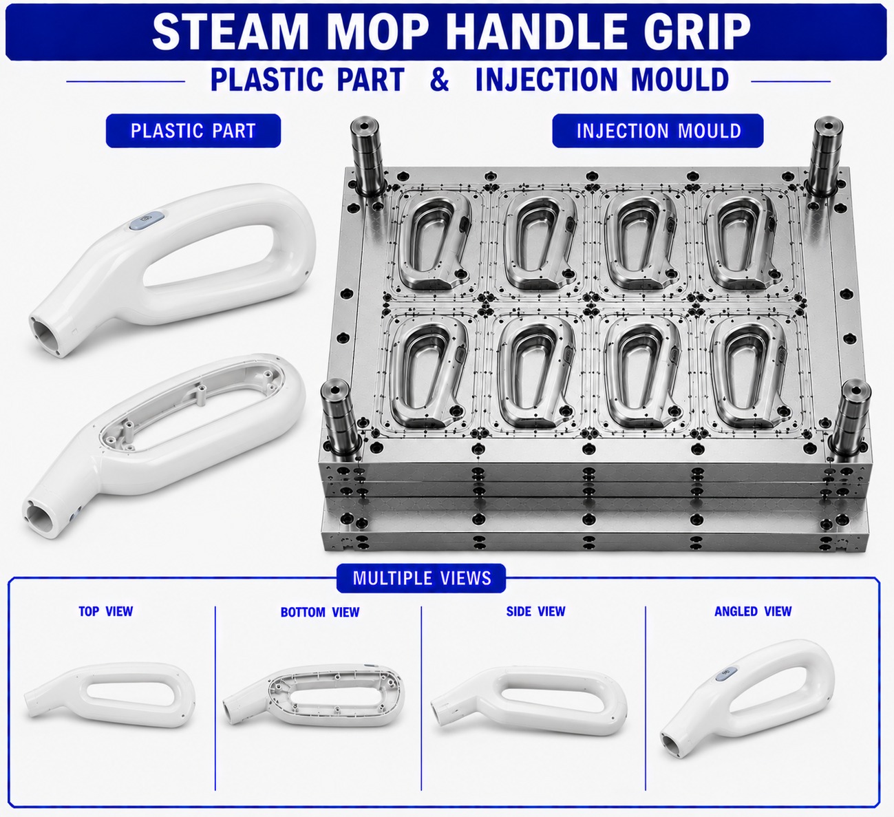 Steam Mop Plastic Handle Grip Mould and Moulding Service
